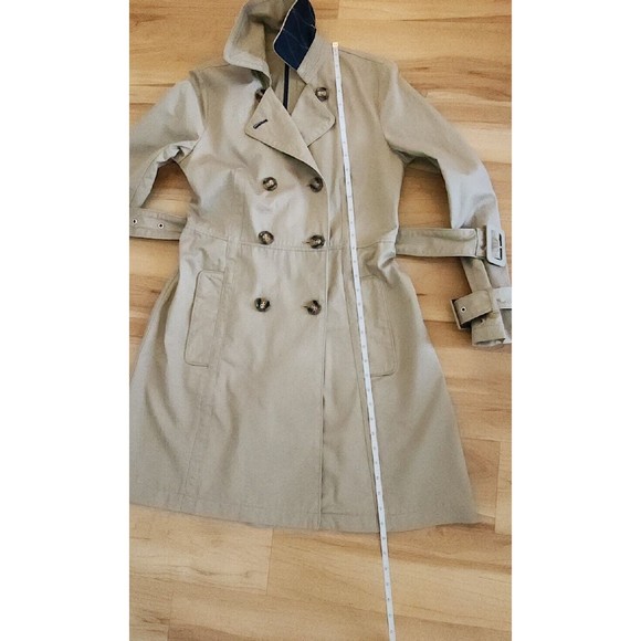 Topshop Double Breasted Trench Coat SZ 2 - Picture 6 of 11